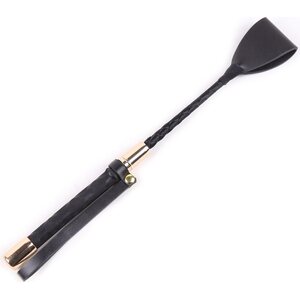 Blue Rabbit Black Whip with Wrist Strap 30 cm