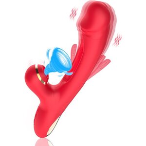 Blue Rabbit 3-in-1 Vibrator with Suction