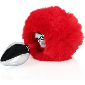 Ouch! Bunny Tail Anal Plug – Red