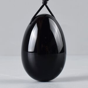Blue Rabbit Obsidian Yoni Egg