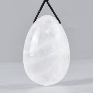 Blue Rabbit Clear Quartz Yoni Egg