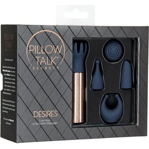 PILLOW TALK SECRETS DESIRES – Vibrator with 5 Interchangeable Tips