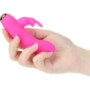POWERBULLET ALICES BUNNY 4" Rechargeable Mini Vibrator – 10 Functions – Pink