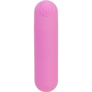 POWERBULLET ESSENTIAL 3" Rechargeable Mini Vibrator with Storage Case – 9 Functions – Pink