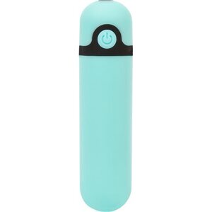 POWERBULLET SIMPLE & TRUE 3.5" Rechargeable Mini Vibrator – 10 Functions – Turquoise