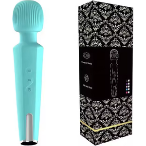 Blue Rabbit Rechargeable Wand Vibrator with 20 Frequencies