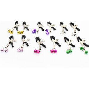 Blue Rabbit Nipple Clamps with Bell Charms