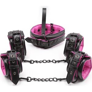 Blue Rabbit Black–Pink Bondage Set 6 pcs