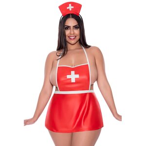 Magic Silk Sexual Healing - Nurse Costume - 2X - Red